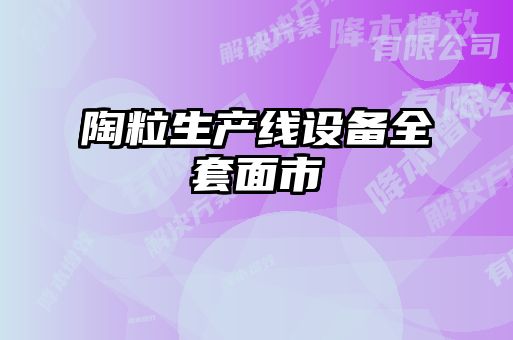 陶粒生產線設備全套面市
