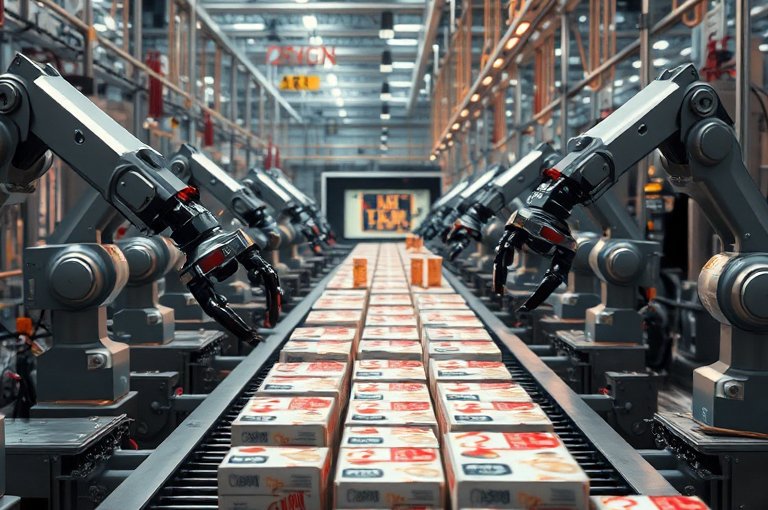 立柱碼垛機(jī)器人:高效解決方案